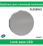 Schneider - Enjoliveur pour commande lumineuse Odace - Aluminium - Livré sans LED - Réf : S530297