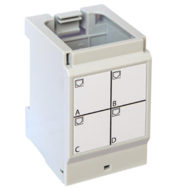 Legrand - Support pour 4 connecteurs RJ45 LCS³ pour coffret de communication- Réf : 413180