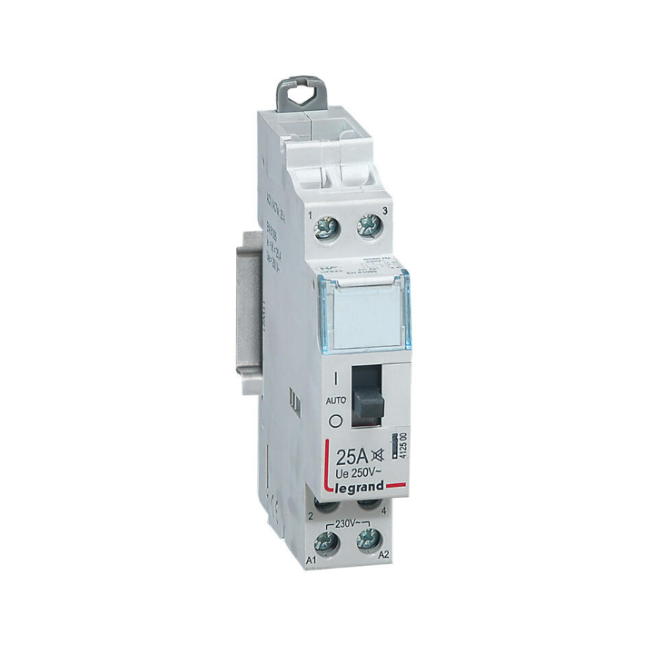 Legrand - Contacteur domestique silencieux - 25A bipolaire - O+F - 412500