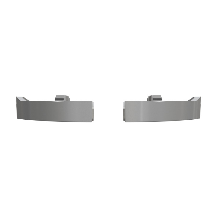 Schneider - 2 demi enjoliveur Odace - Aluminium - livré sans LED - Réf : S530298