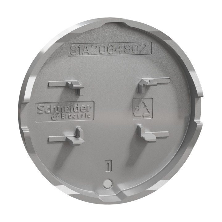 Schneider - Enjoliveur pour commande lumineuse Odace - Aluminium - Livré sans LED - Réf : S530297