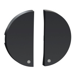 Schneider - 2 demi enjoliveur Odace - Anthracite - livré sans LED - Réf : S540298