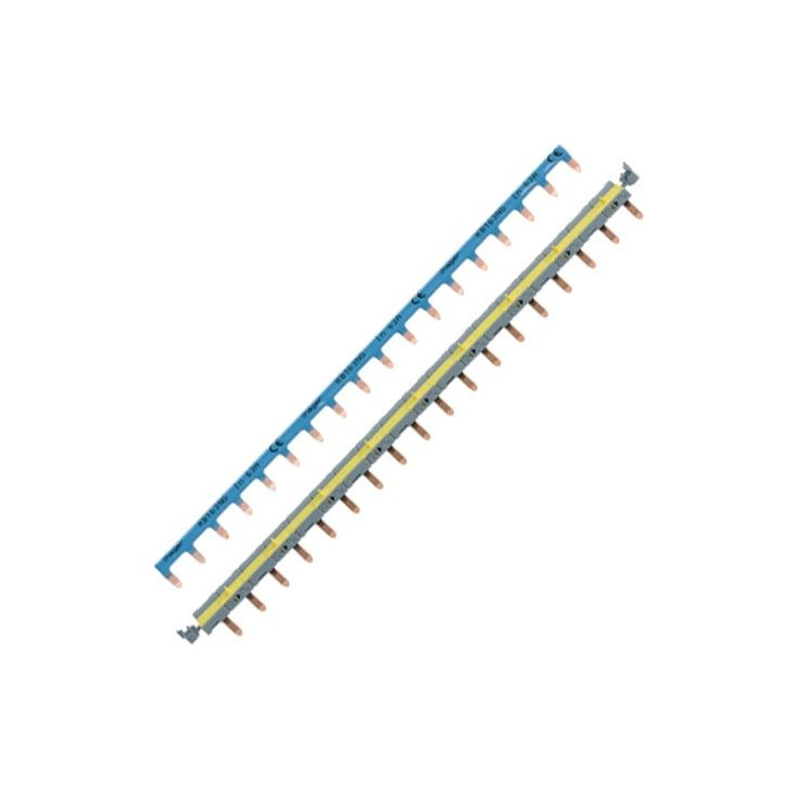 Hager - Peignes d'alimentation Phase + Neutre - Système AUTO 18M - Réf : KBS763G