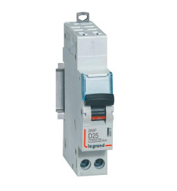 Legrand - Disjoncteur AUTO courbe D 25A DNX3 - Ph+N - 1M - Réf : 406811