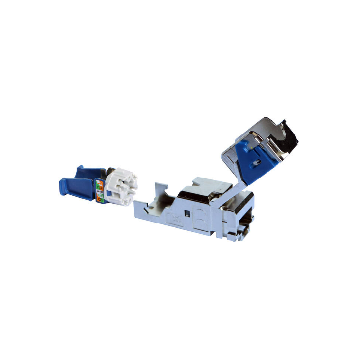 Legrand - Connecteur RJ45 blindé LCS³ catégorie 6 STP certifié PoE++ - pour coffret de communication à équiper - Réf : 413183
