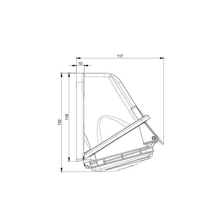Digital - Prise de Courant Européenne socle 3P+T+N 32A - 380V IP 44 - 51218 - (03326)