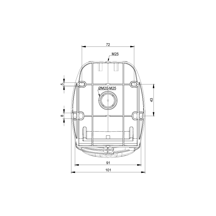 Digital - Prise de Courant Européenne socle 3P+T+N 32A - 380V IP 44 - 51218 - (03326)