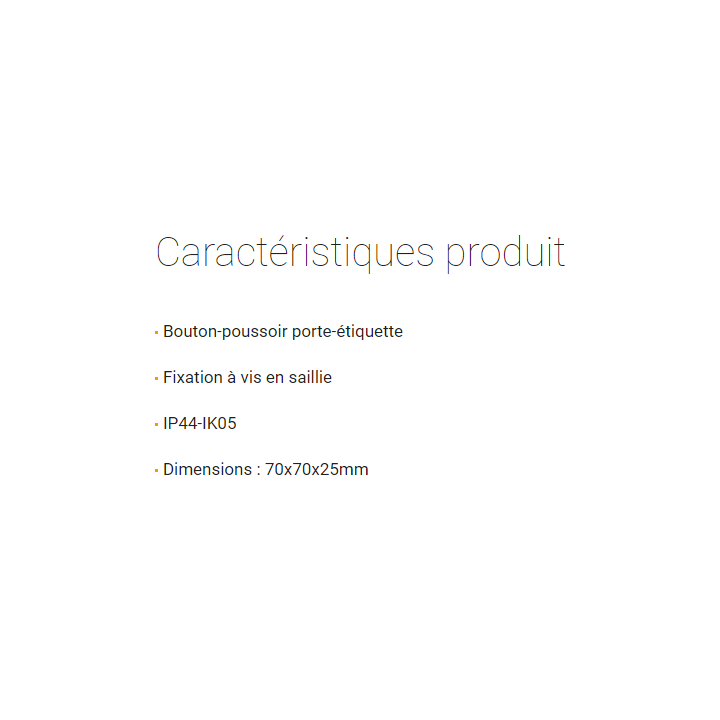 Legrand - Bouton poussoir porte-étiquette - 041647