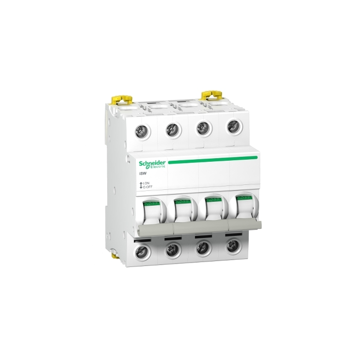 Schneider - Acti9, iSW interrupteur-sectionneur 4P 40A 415VAC - A9S65440