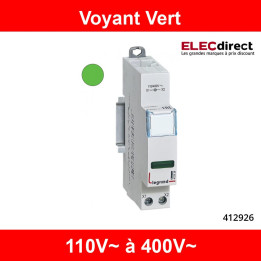 Legrand - Voyant vert 230V - LED - 412926