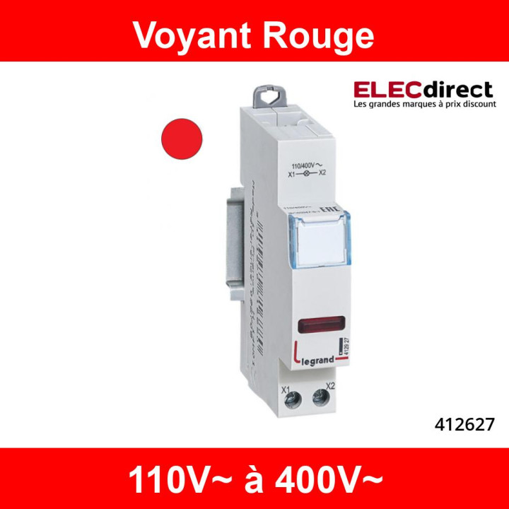 Legrand - Voyant rouge 230V - LED - 412927