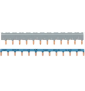HAGER - Barres pontage 3P+N 63A 12 mod - KBN863A