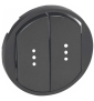 Legrand  - Enjoliveur Double Commande a voyant Céliane - Graphite - 067904