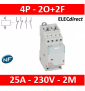 Legrand - Contacteur bobine 240V 4P-400V~ 25A- 2O+2F - 412533