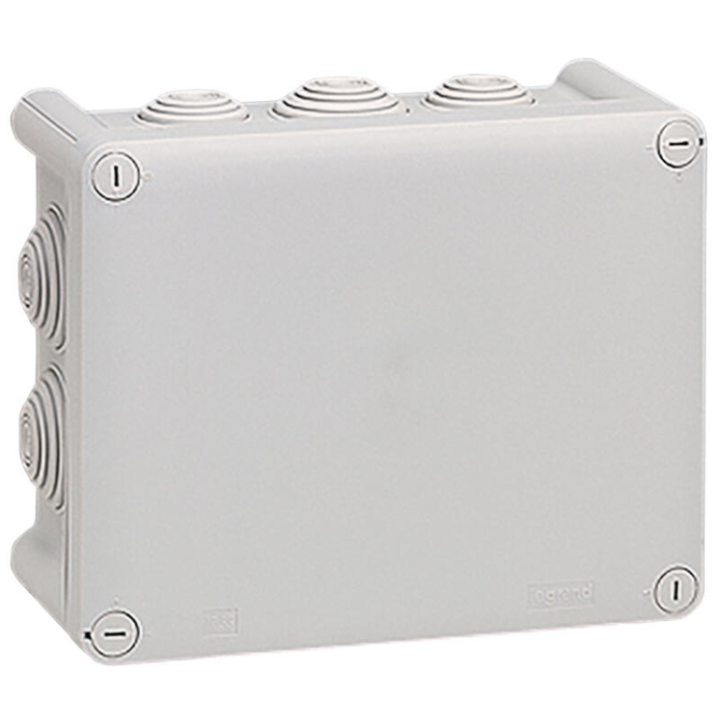 Legrand - Boite Plexo 180x140x86 étanche gris IP55/IK07- 750°C - Réf : 092052