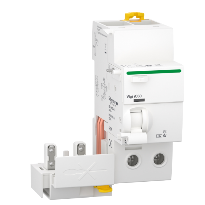 Schneider - Acti9 - iC60 - Bloc dif Vigi - 2P - 40A - 30mA - type A Si - 230V - Réf : A9Q31240
