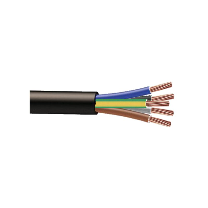 Câble Électrique H07RN-F 5G2.5² - G/N/M/B/VJ - Coupe au mètre - Réf : CABLERNF5G2.5