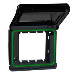 Schneider - Mureva Styl - Adaptateur pour fonction 45x45 composable - IP55 - IK06 - Gris - Réf : MUR35110