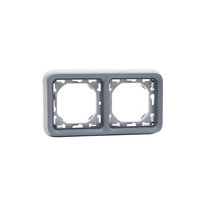 Legrand Plexo - Support gris encastrable pour Plexo composable - Hor. - 2 postes - 069683