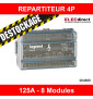 Legrand - Répartiteur Tetra- 15 connexions - 8 modules - 125A - 004888