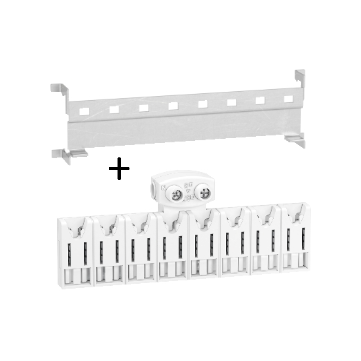 SCHNEIDER - Resi9 xe - kit rénovation embrochable universel - 8M - avec connecteur - Réf : R9EXHR08