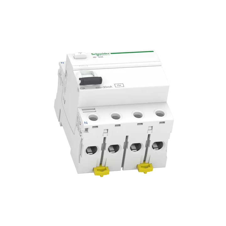 SCHNEIDER - Interrupteur Différentiel 4P - 63A - 30mA - AC - Réf : A9R11463