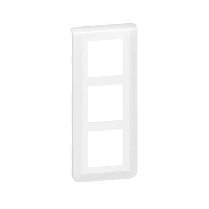 Legrand Mosaic - Plaque 3 x 2 modules - 3 postes (6M) - pour rénovation - en. 57mm - vertical - Réf : 078856L