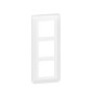 Legrand Mosaic - Plaque 3 x 2 modules - 3 postes (6M) - pour rénovation - en. 57mm - vertical - Réf : 078856L