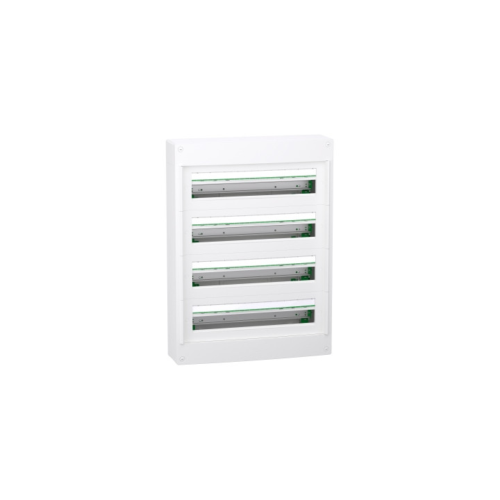 Schneider - Coffret saillie PrismaSeT S - PVC & métal - 4 rangées - 24 modules - Réf : LVSXT424
