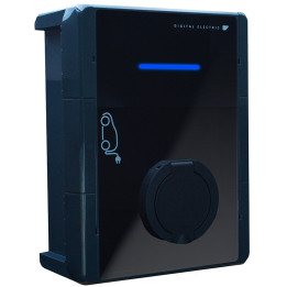 Digital Electric - Borne de recharge véhicule électrique + Prise - Triphasé - 400v - 3Ph+N 11kW / 16A - Réf. : 15132