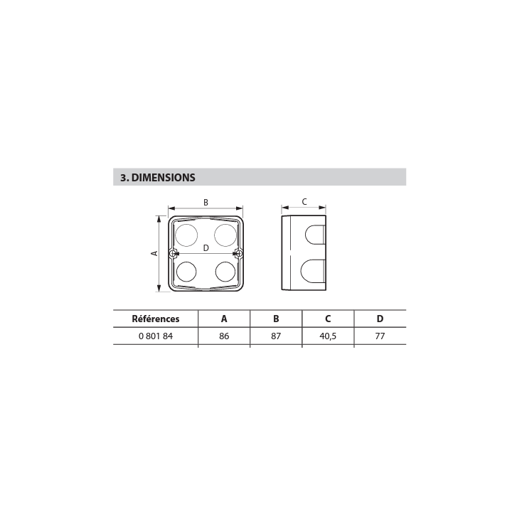 Legrand Batibox - Boîte à sceller pour prise 20 et 32A Prof. 40 - 080184