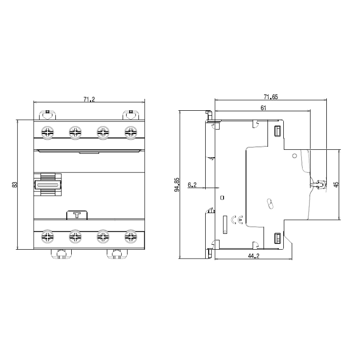 Legrand - Inter diff DX3 - ID 4P 63A - 30mA - type A - Réf : 411676