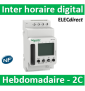Schneider - Interrupteur horaire digital IHP'Clic hebdomadaire avec réserve de marche - 2 canaux - CCT15443