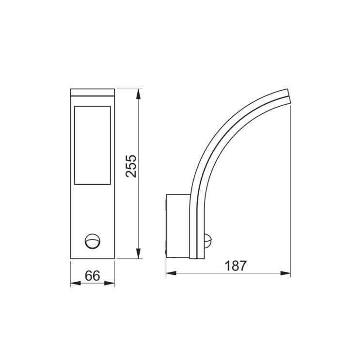 GTV Lighting - Applique murale LED Paris - 10W - 4000K - Noir- Réf : LD-PAR10W40BC-10