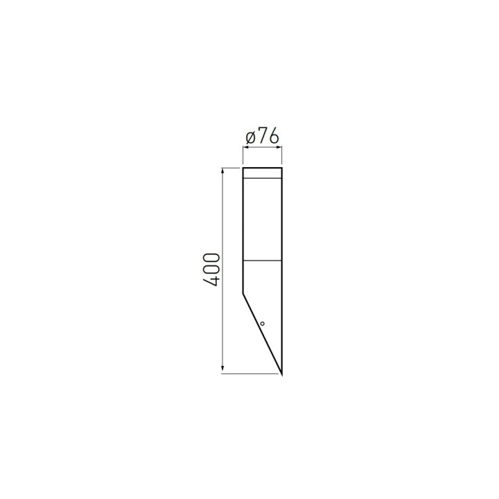 GTV Lighting - Luminaire de jardin MILAN-U - E27 - IP54 - Aluminium - Réf : OS-MILA00U-00