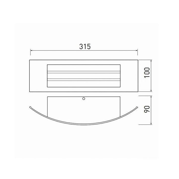 GTV Lighting - Applique murale LED ASTRIT - E27 - Noir - Réf : OS-ASTRITE27-20