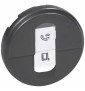 Legrand - Céliane - Enjoliveur RJ45 pour réseau mixte et basic - Graphite - Réf : 067951