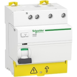Schneider - Acti9 ilG40 - interrupteur différentiel tête de groupe - 3P+N - 25A - 30 mA - Type AC - Réf : A9R67725