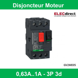 Schneider - Disjoncteur moteur 0,63A-1A - GV2ME05