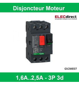 Schneider - Disjoncteur moteur 1,6A-2,5A - GV2ME07