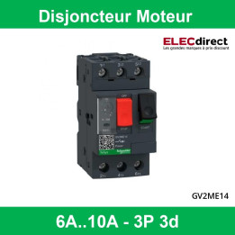 Schneider - Disjoncteur moteur 6A-10A - GV2ME14