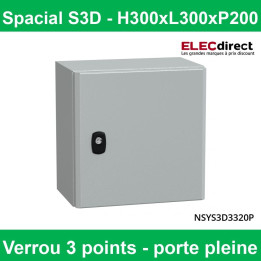 Schneider - Coffret SPACIAL S3D 300x300x200  - Réf : NSYS3D3320P