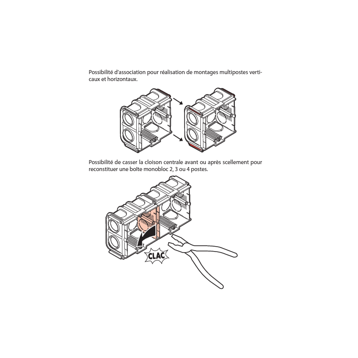 Legrand Batibox - Boîte à sceller monoposte prof. 40mm - 080141