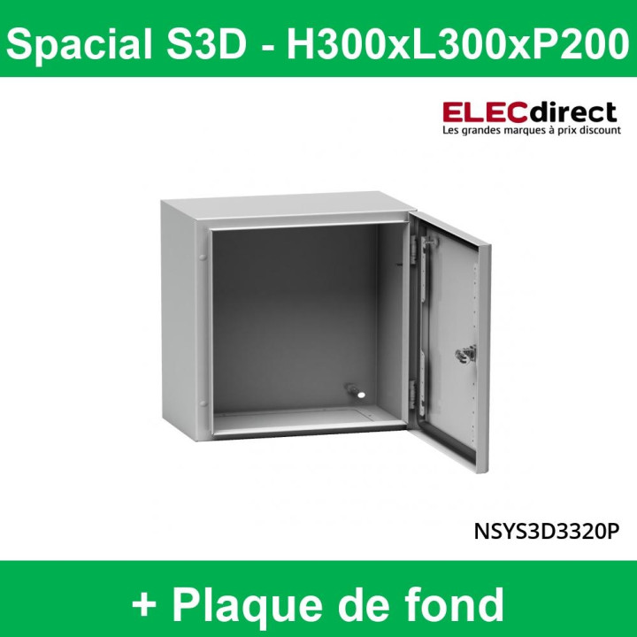 Schneider - Coffret SPACIAL S3D 300x300x200  - Réf : NSYS3D3320P