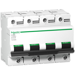Schneider - Disjoncteur C120N 4P 80 A, courbe C, 10 kA - A9N18373