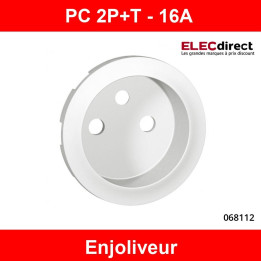 Legrand Céliane - Enjoliveur PC 2P+T blanc - 068112 (ancien modèle)