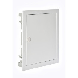 Digital electric - Coffret encastré vide - IP40 porte métal extra plate - 2 rangées - 28 mod - 07434