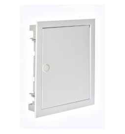 Digital electric - Coffret encastré vide - IP40 porte métal extra plate - 2 rangées - 28 mod - 07434