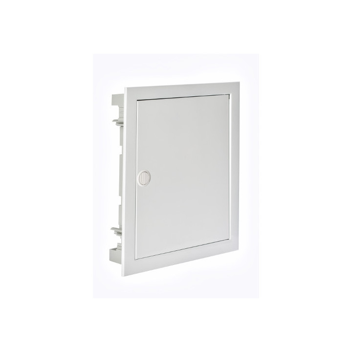 Digital electric - Coffret encastré vide - IP40 porte métal extra plate - 2 rangées - 28 mod - 07434