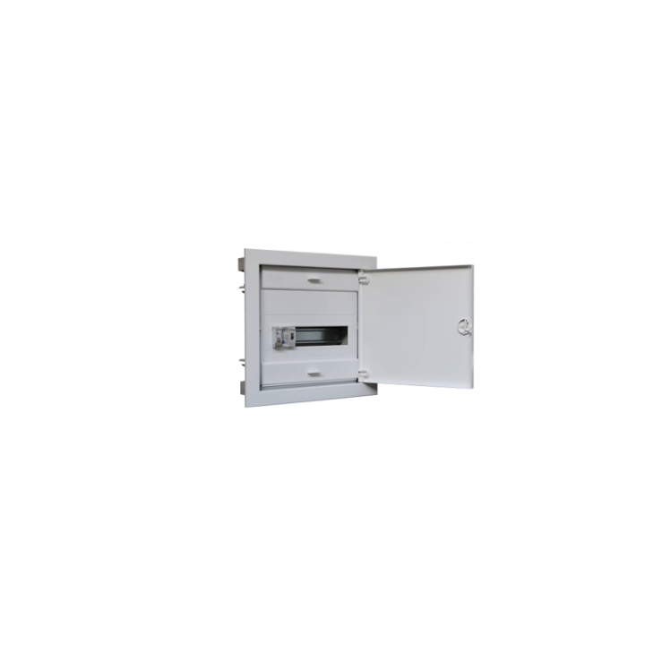 Digital electric - Coffret encastré vide - IP40 porte métal extra plate - 1 rangée - 14 mod - 07432